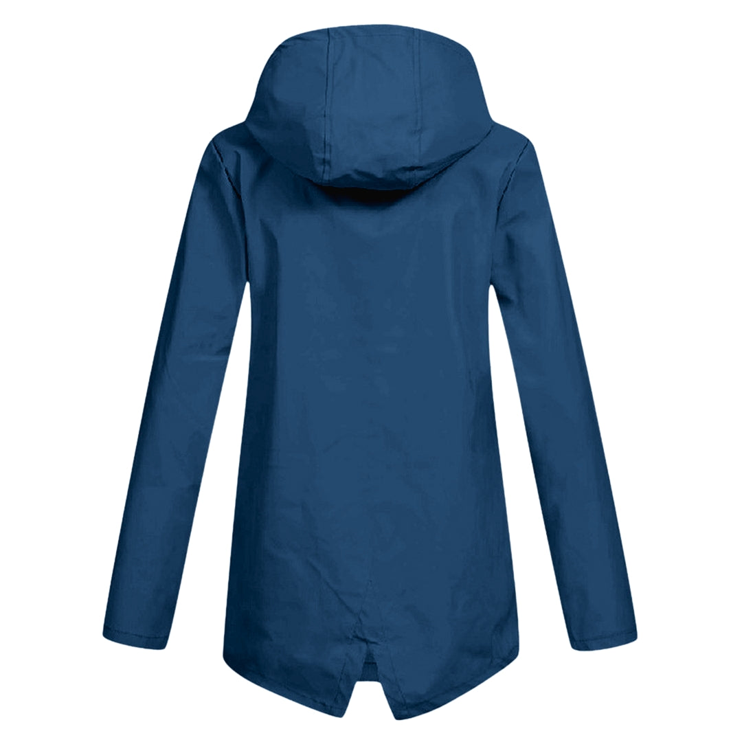 Harriet Calloway | Hooded Long Rain Jacket With Minimalist Finish