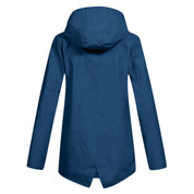 Harriet Calloway | Hooded Long Rain Jacket With Minimalist Finish