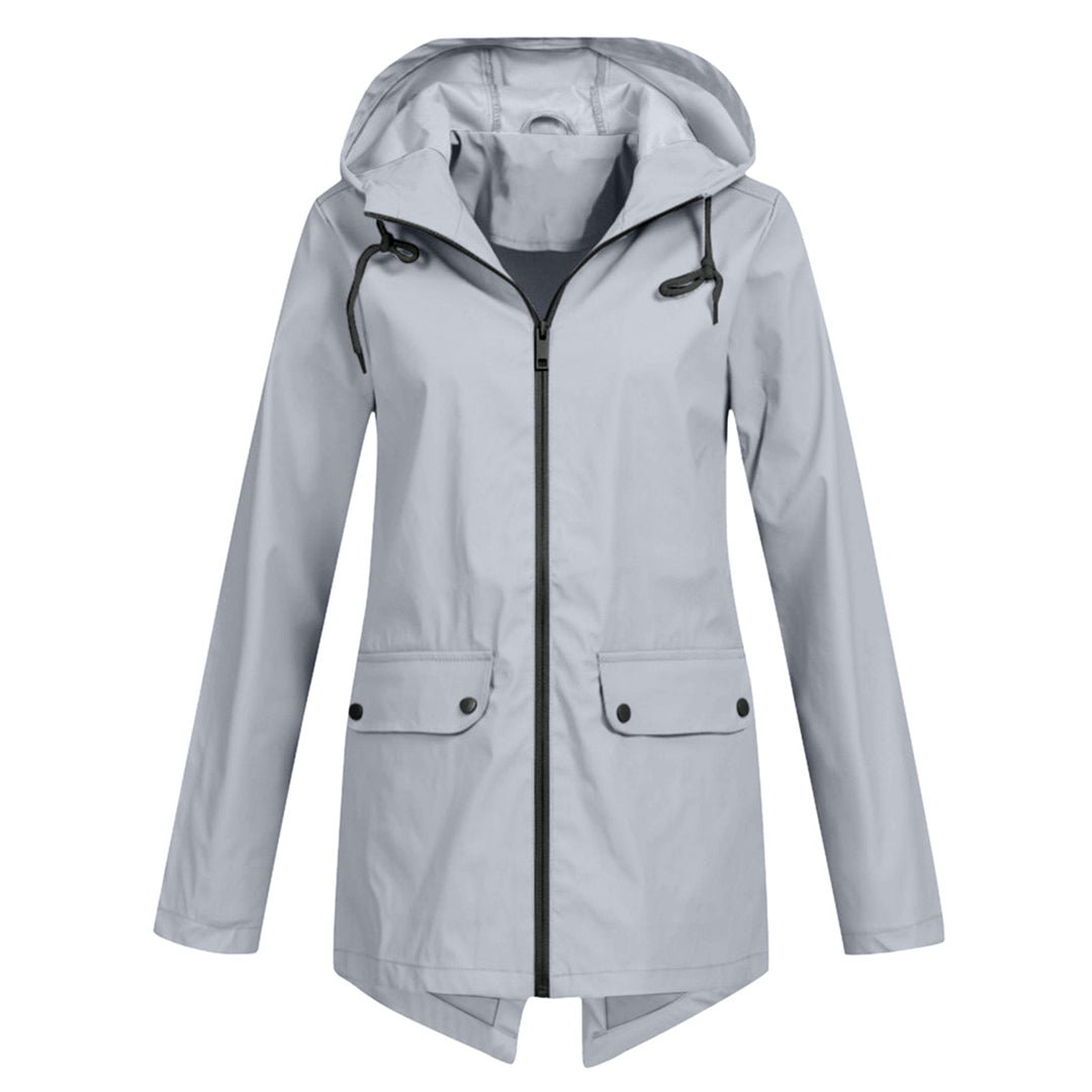Harriet Calloway | Hooded Long Rain Jacket With Minimalist Finish