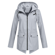 Harriet Calloway | Hooded Long Rain Jacket With Minimalist Finish