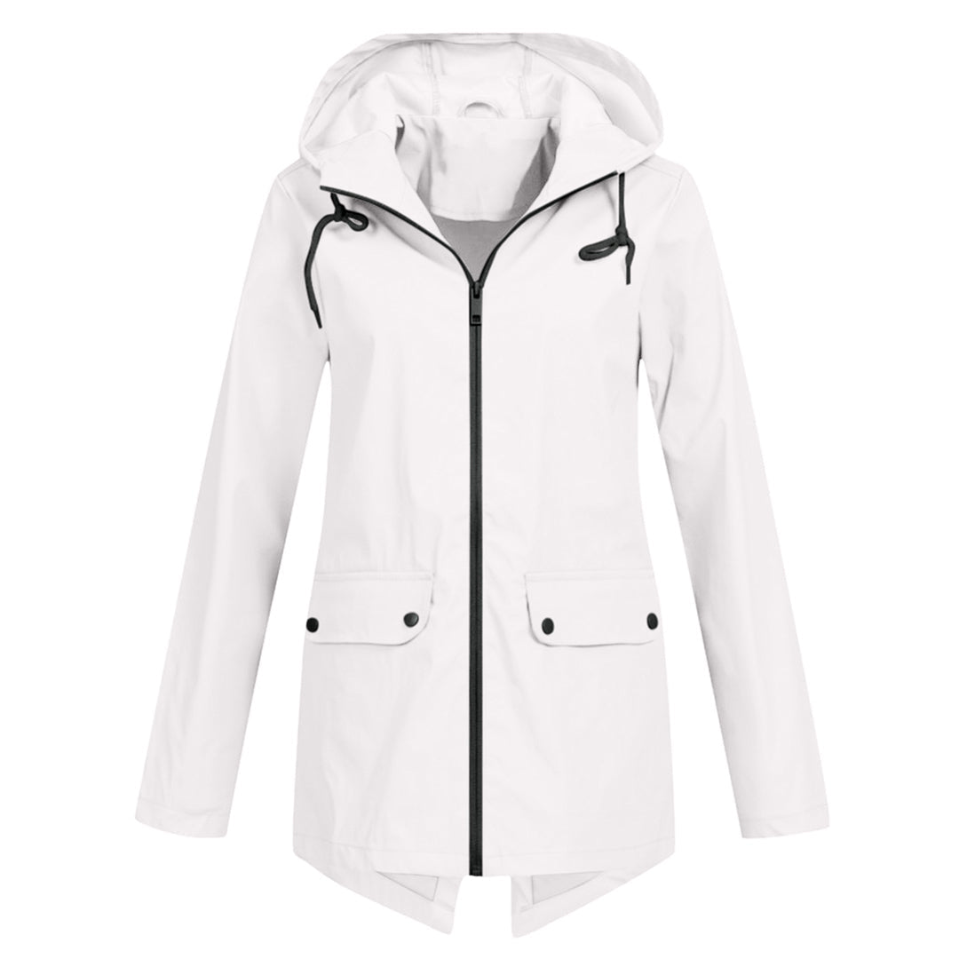 Harriet Calloway | Hooded Long Rain Jacket With Minimalist Finish