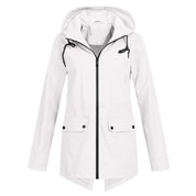 Harriet Calloway | Hooded Long Rain Jacket With Minimalist Finish
