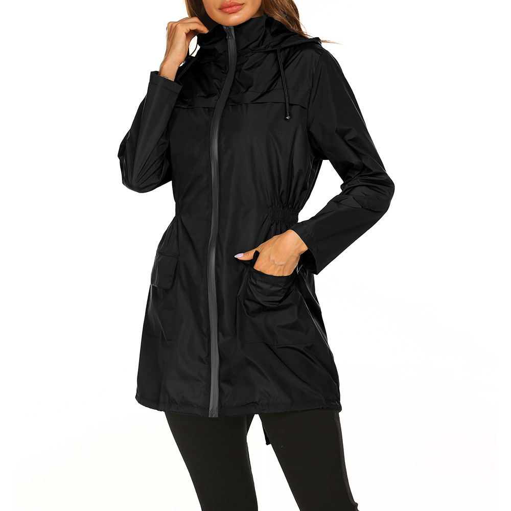 Felicity Marsden | Hooded Rain Jacket Women Waterproof Longline