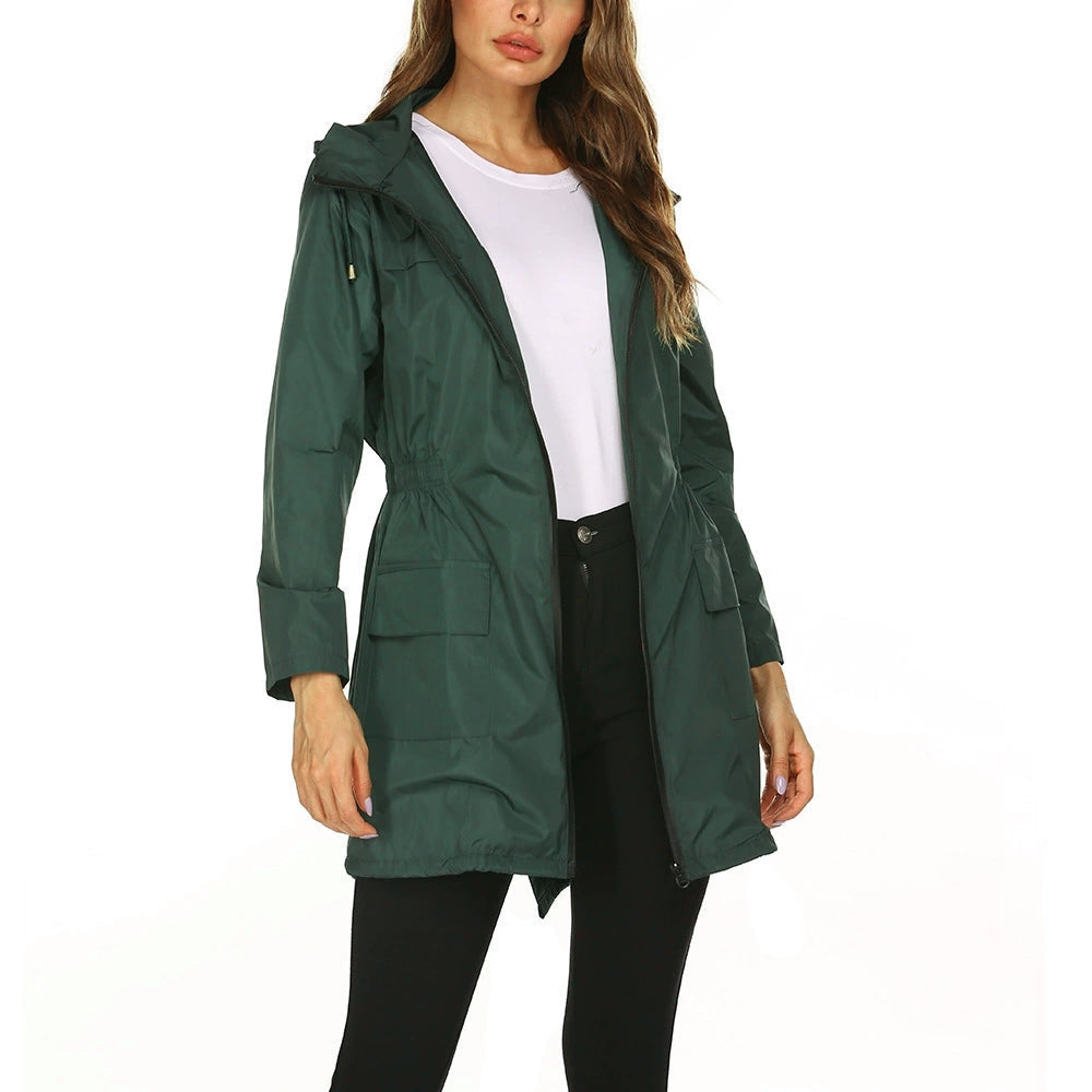 Felicity Marsden | Hooded Rain Jacket Women Waterproof Longline