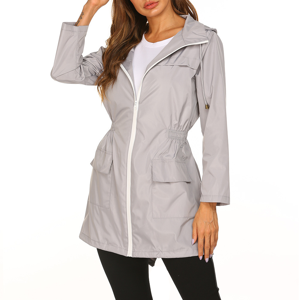 Felicity Marsden | Hooded Rain Jacket Women Waterproof Longline
