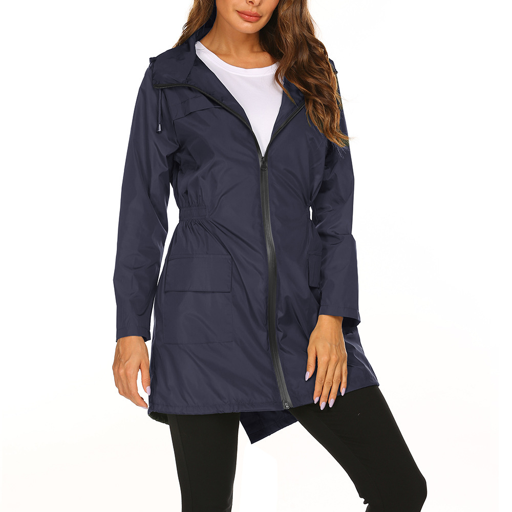 Felicity Marsden | Hooded Rain Jacket Women Waterproof Longline