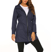 Felicity Marsden | Hooded Rain Jacket Women Waterproof Longline
