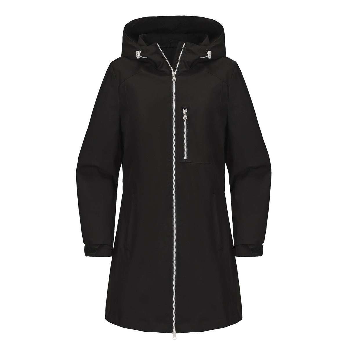 Clara Vance | Hooded Rain Jacket For Women – Waterproof Longline