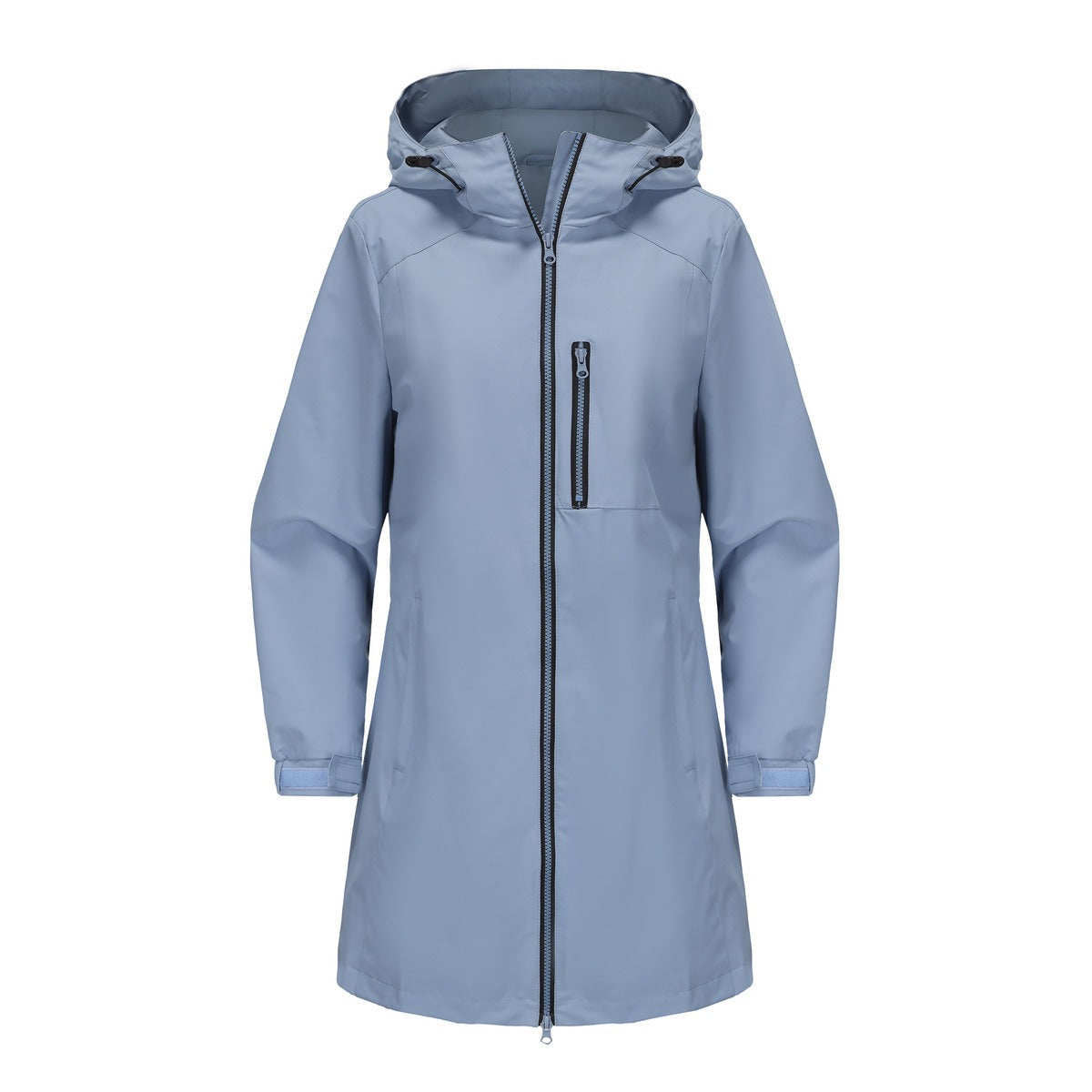Clara Vance | Hooded Rain Jacket For Women – Waterproof Longline