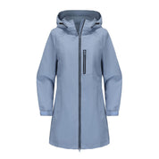 Clara Vance | Hooded Rain Jacket For Women – Waterproof Longline