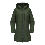 Clara Vance | Hooded Rain Jacket For Women – Waterproof Longline