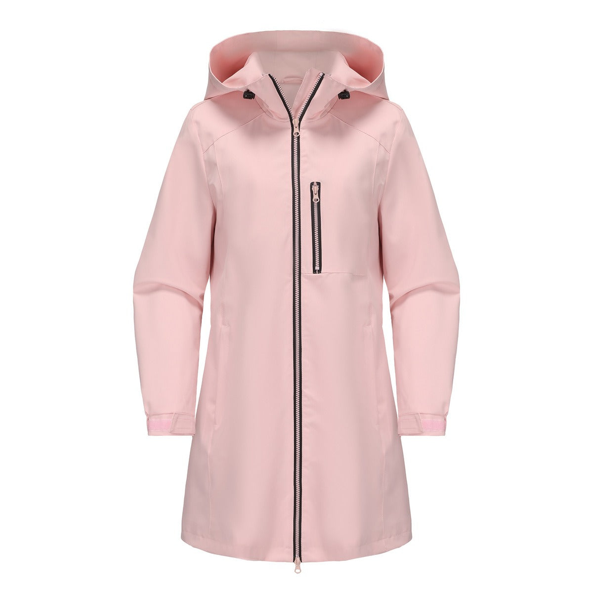 Clara Vance | Hooded Rain Jacket For Women – Waterproof Longline