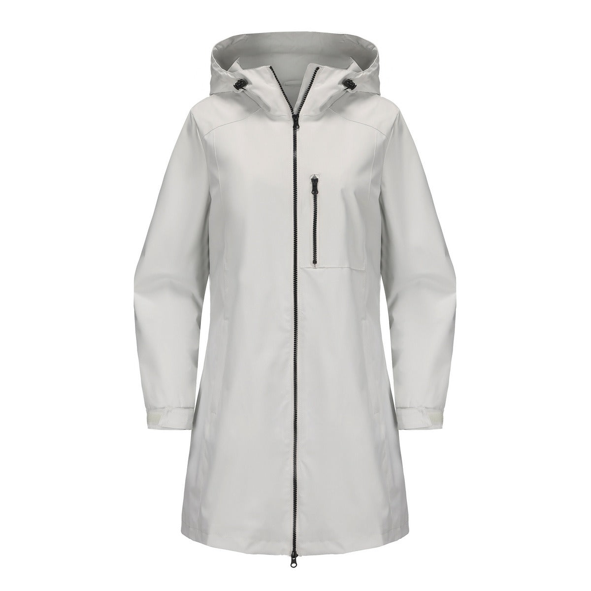 Clara Vance | Hooded Rain Jacket For Women – Waterproof Longline