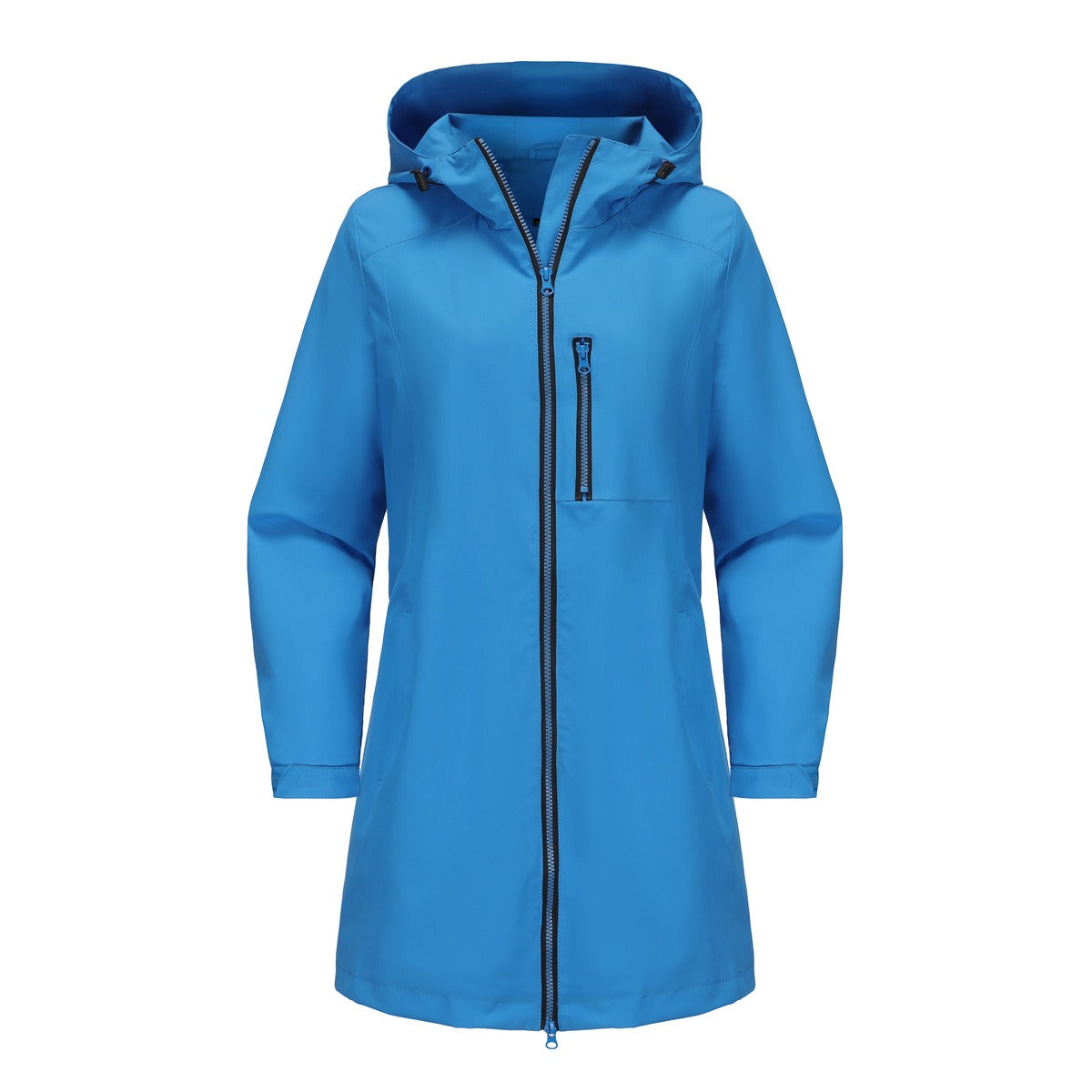 Clara Vance | Hooded Rain Jacket For Women – Waterproof Longline