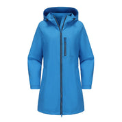 Clara Vance | Hooded Rain Jacket For Women – Waterproof Longline