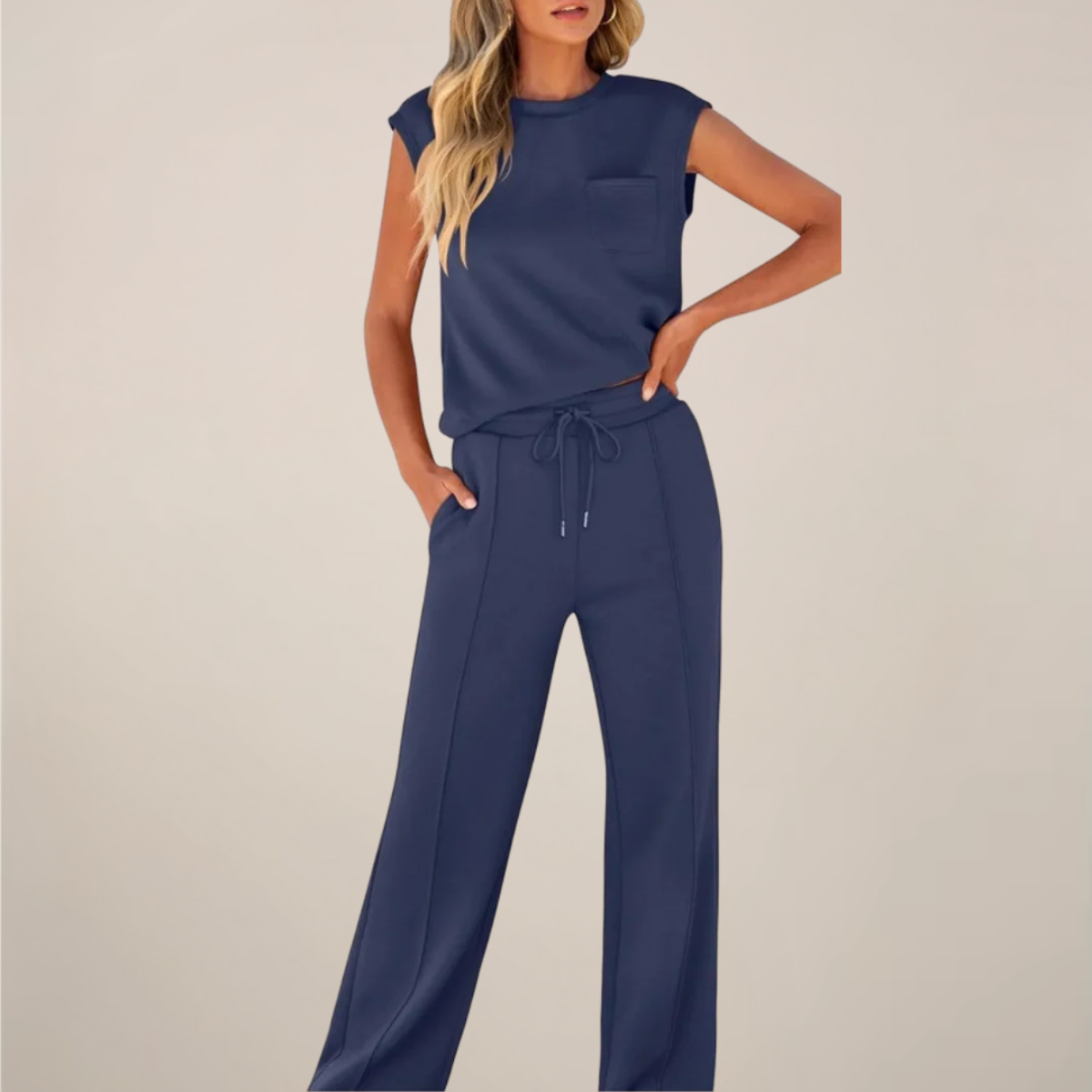 Hazel Carrington | Sleeveless Loungewear Set