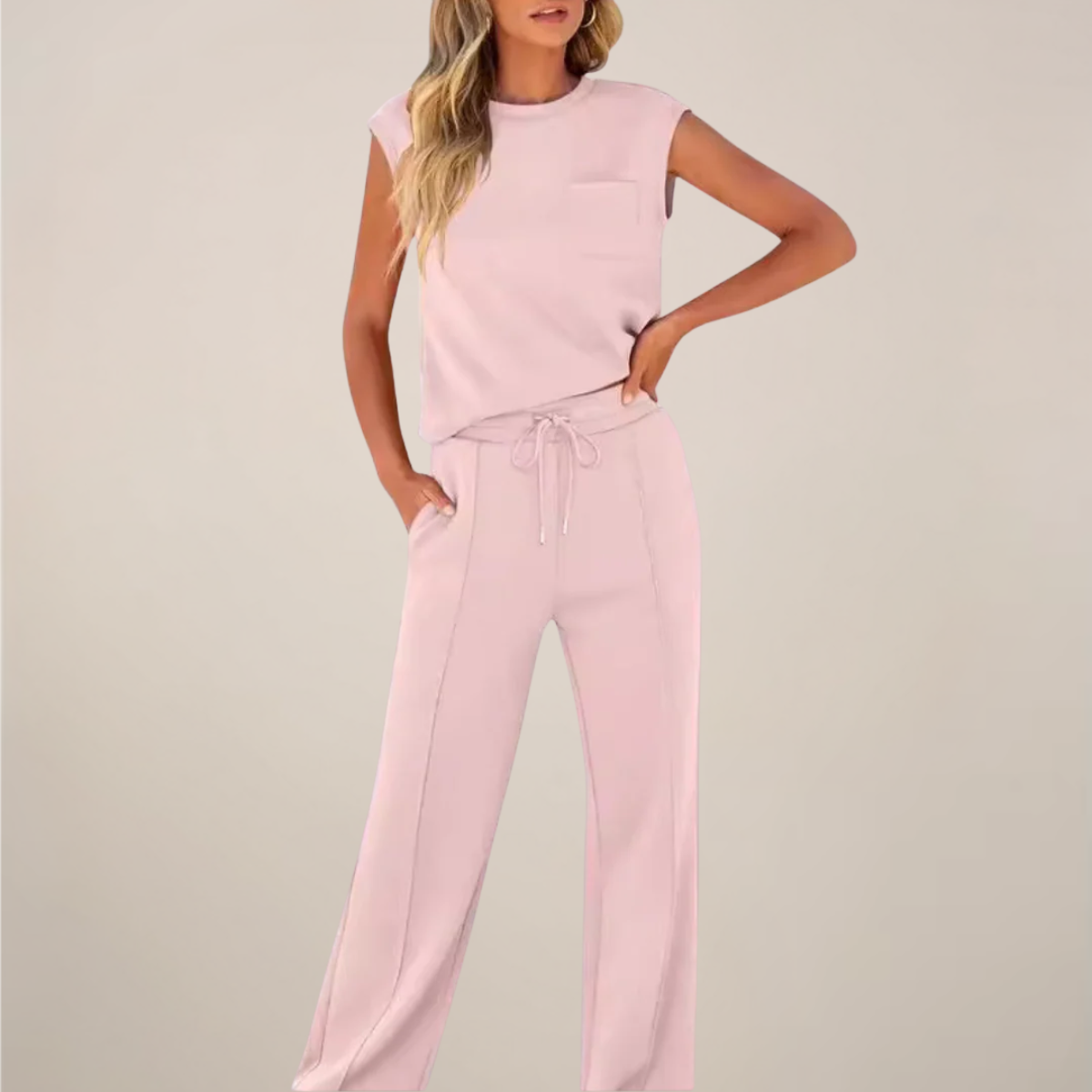 Hazel Carrington | Sleeveless Loungewear Set