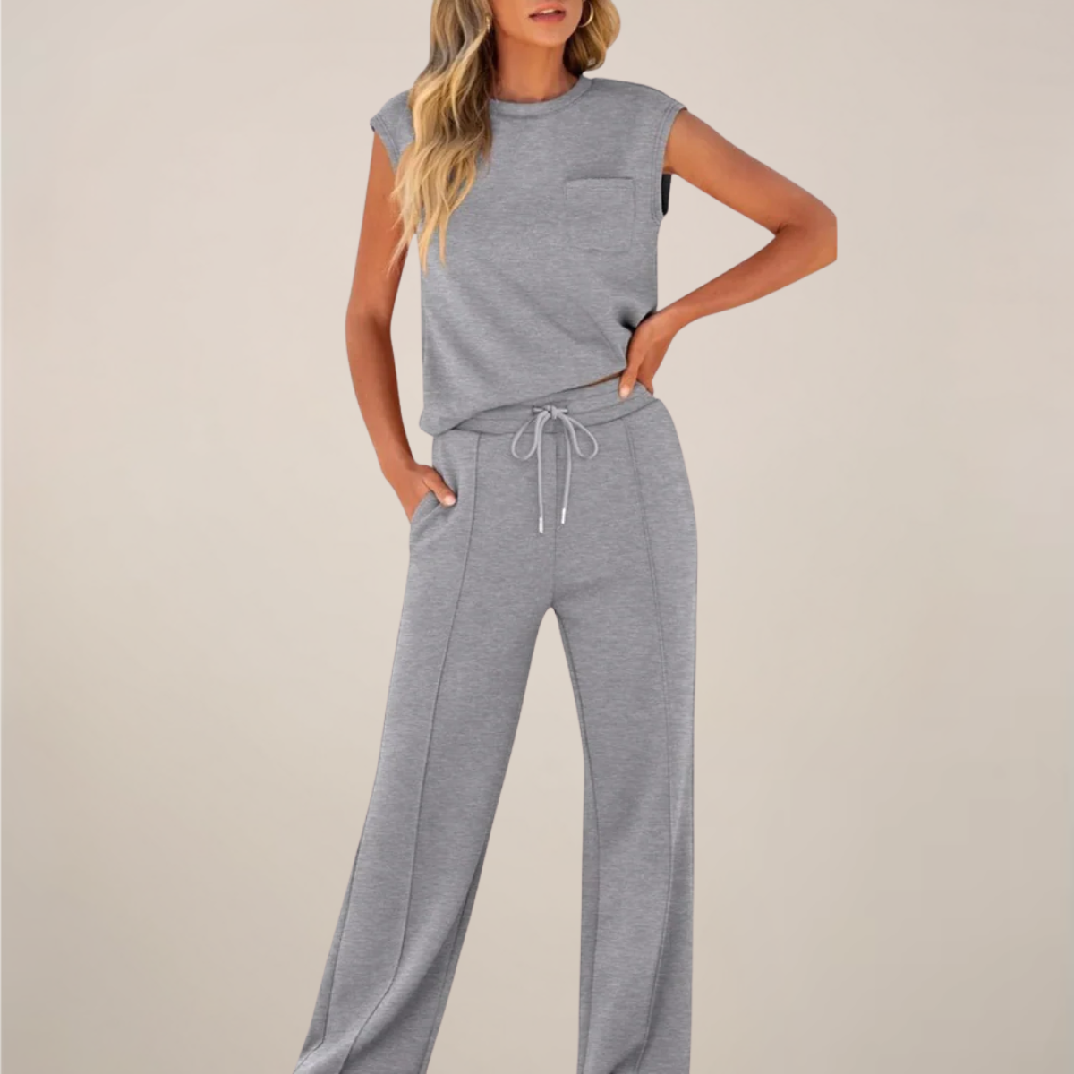 Hazel Carrington | Sleeveless Loungewear Set