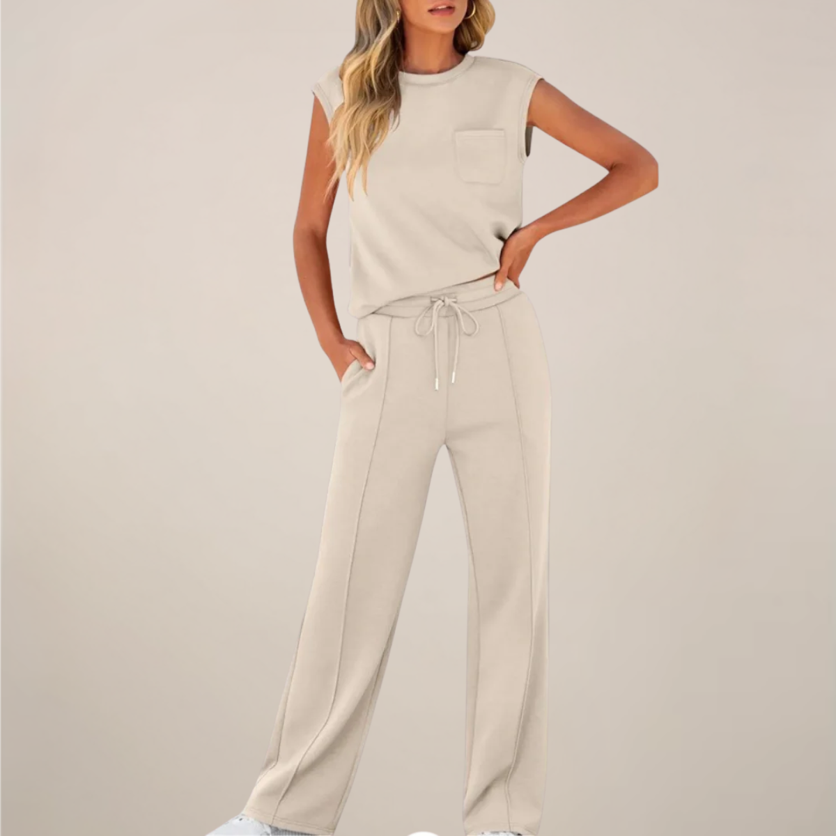 Hazel Carrington | Sleeveless Loungewear Set