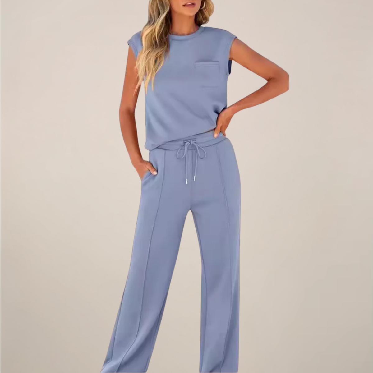 Hazel Carrington | Sleeveless Loungewear Set