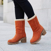 Willow Thomson | Bottines d’hiver douillettes avec revers en sherpa