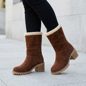 Willow Thomson | Bottines d’hiver douillettes avec revers en sherpa