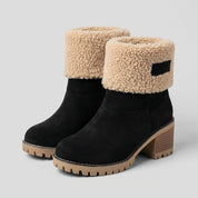 Willow Thomson | Bottines d’hiver douillettes avec revers en sherpa