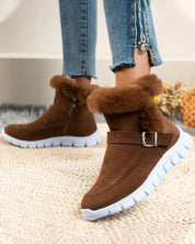 Phoebe Bennett | Bottines d’hiver fourrées à la cheville avec détail à boucle