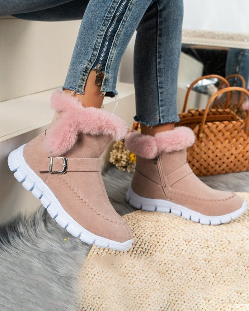 Phoebe Bennett | Bottines d’hiver fourrées à la cheville avec détail à boucle