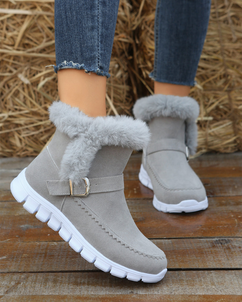 Phoebe Bennett | Bottines d’hiver fourrées à la cheville avec détail à boucle