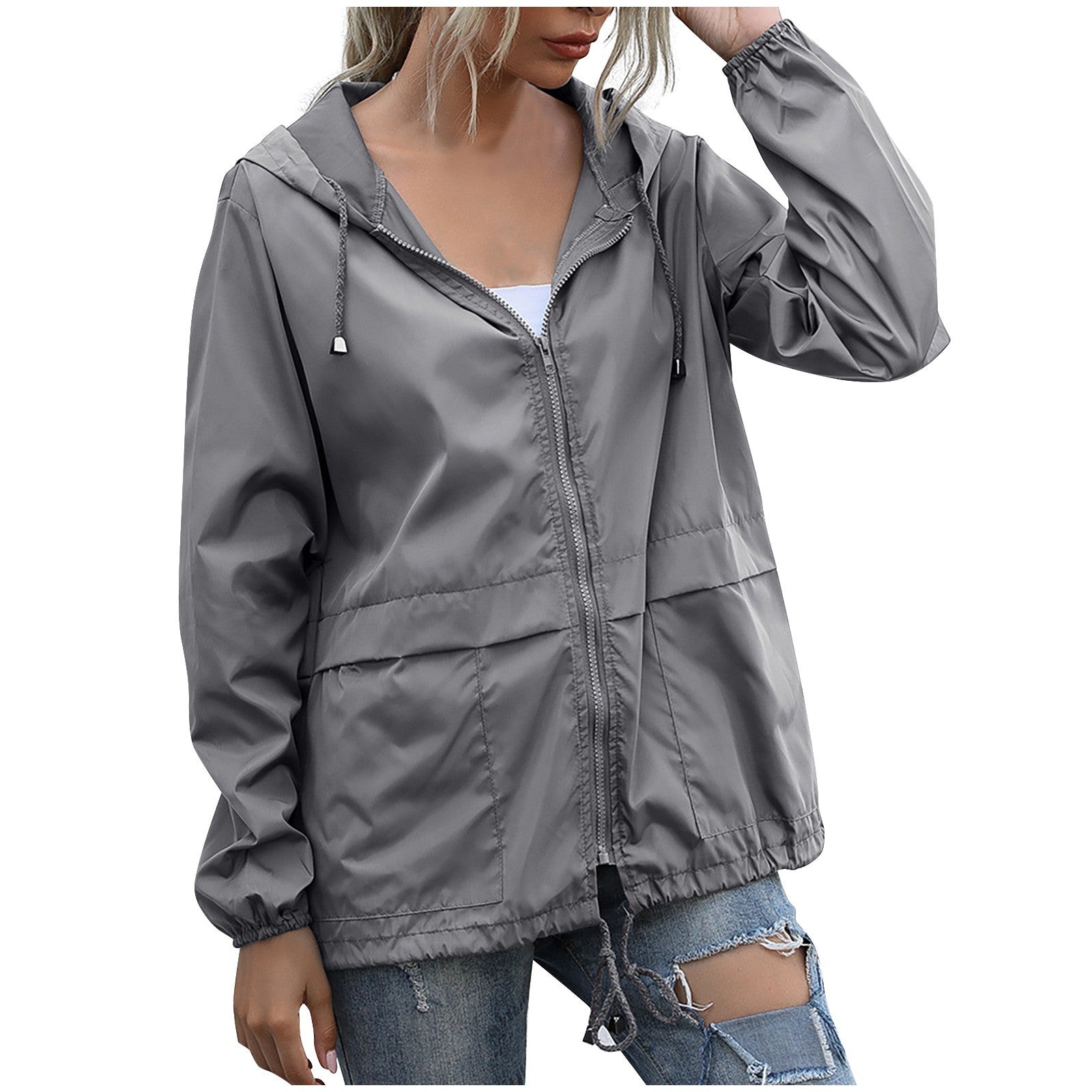 Georgina Mills | Lightweight Hooded Rain Jacket with Everyday Luxe Protection