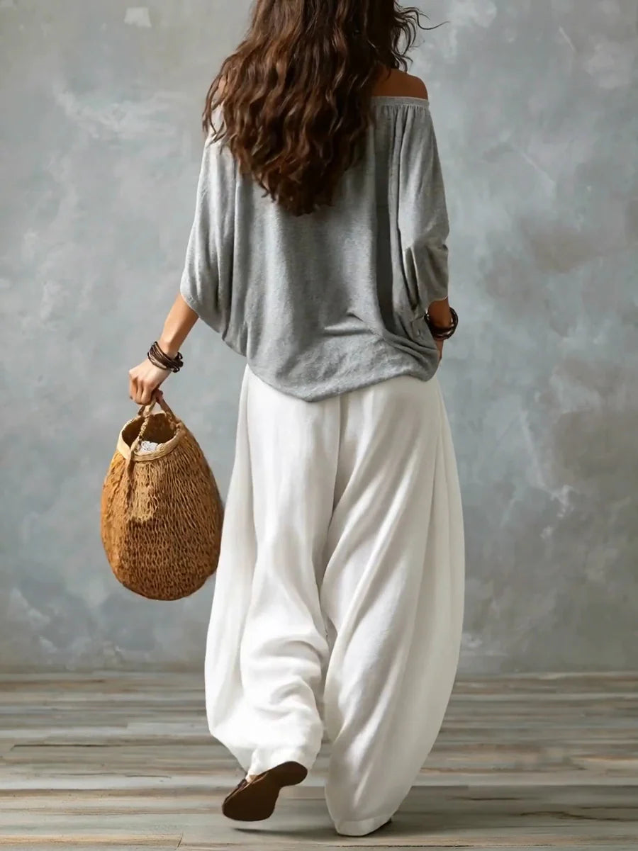 Lyra Thornton | Relaxed Off-Shoulder Two-Piece Set