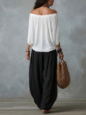Lyra Thornton | Relaxed Off-Shoulder Two-Piece Set