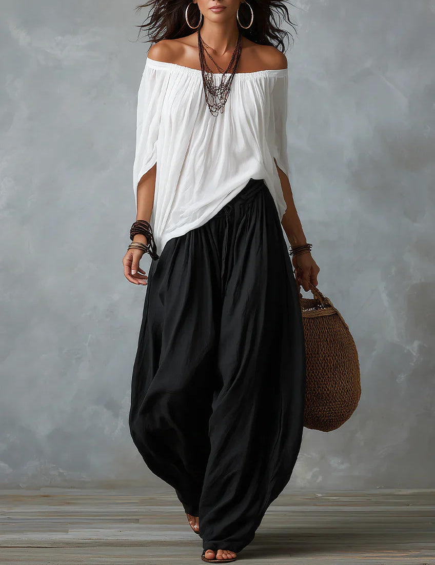 Lyra Thornton | Relaxed Off-Shoulder Two-Piece Set