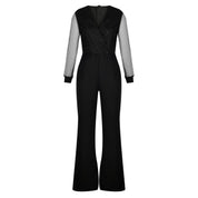 Yara Ellison | Black Sequin Detail Jumpsuit
