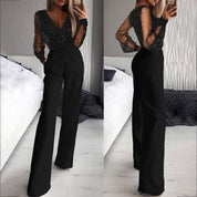 Yara Ellison | Black Sequin Detail Jumpsuit