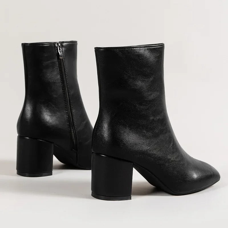 Yvette Collins | Block Heel Ankle Boots