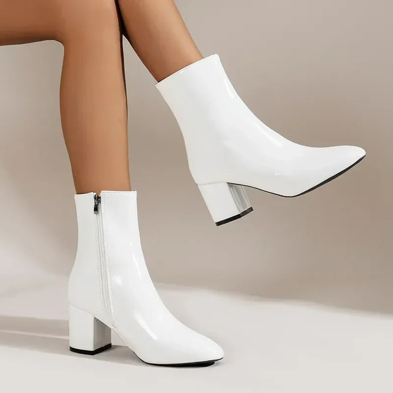 Yvette Collins | Block Heel Ankle Boots