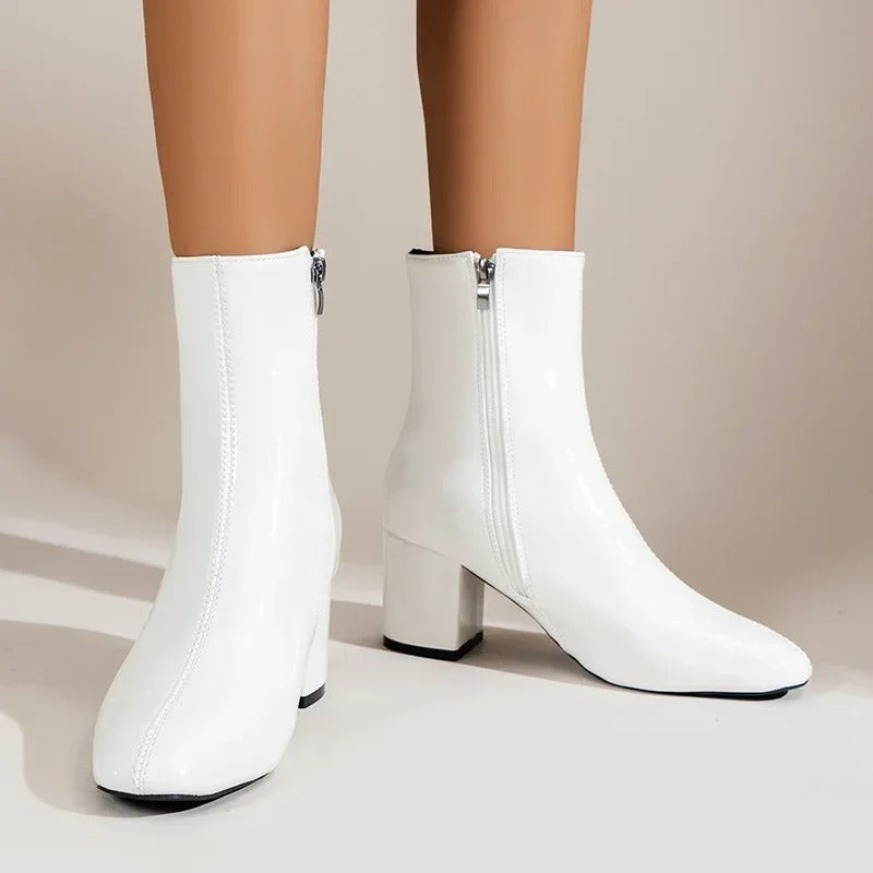 Yvette Collins | Block Heel Ankle Boots