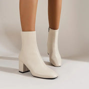 Yvette Collins | Block Heel Ankle Boots