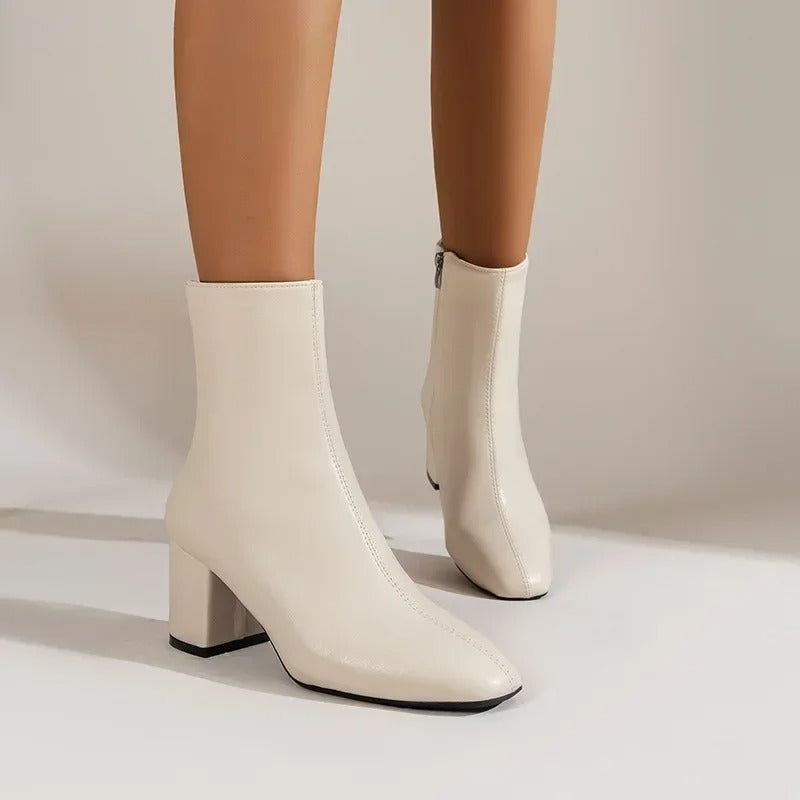 Yvette Collins | Block Heel Ankle Boots