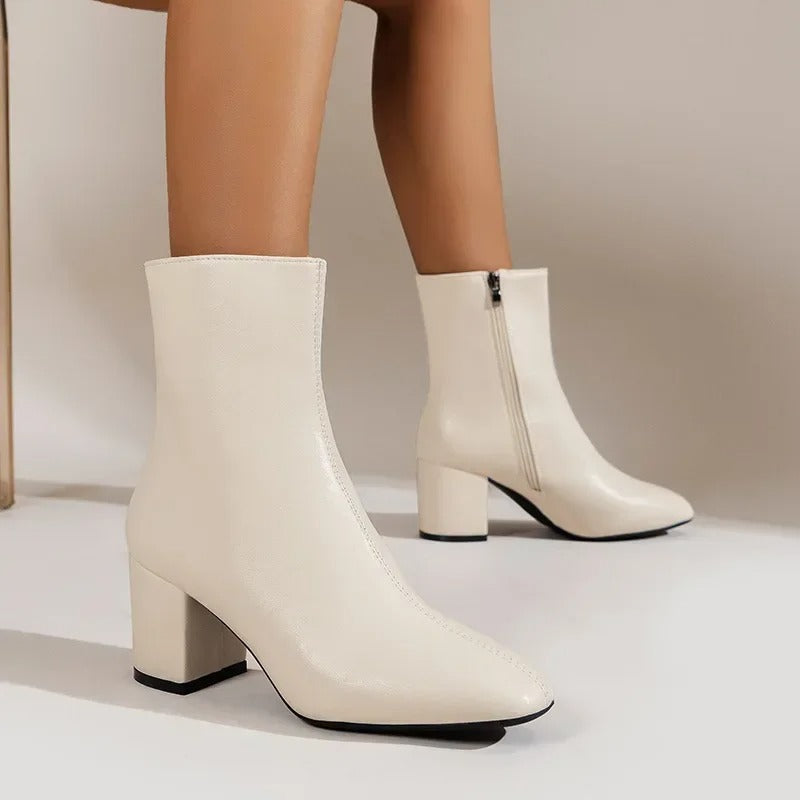 Yvette Collins | Block Heel Ankle Boots