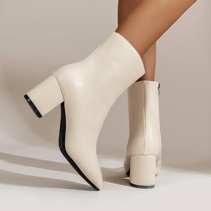 Yvette Collins | Block Heel Ankle Boots