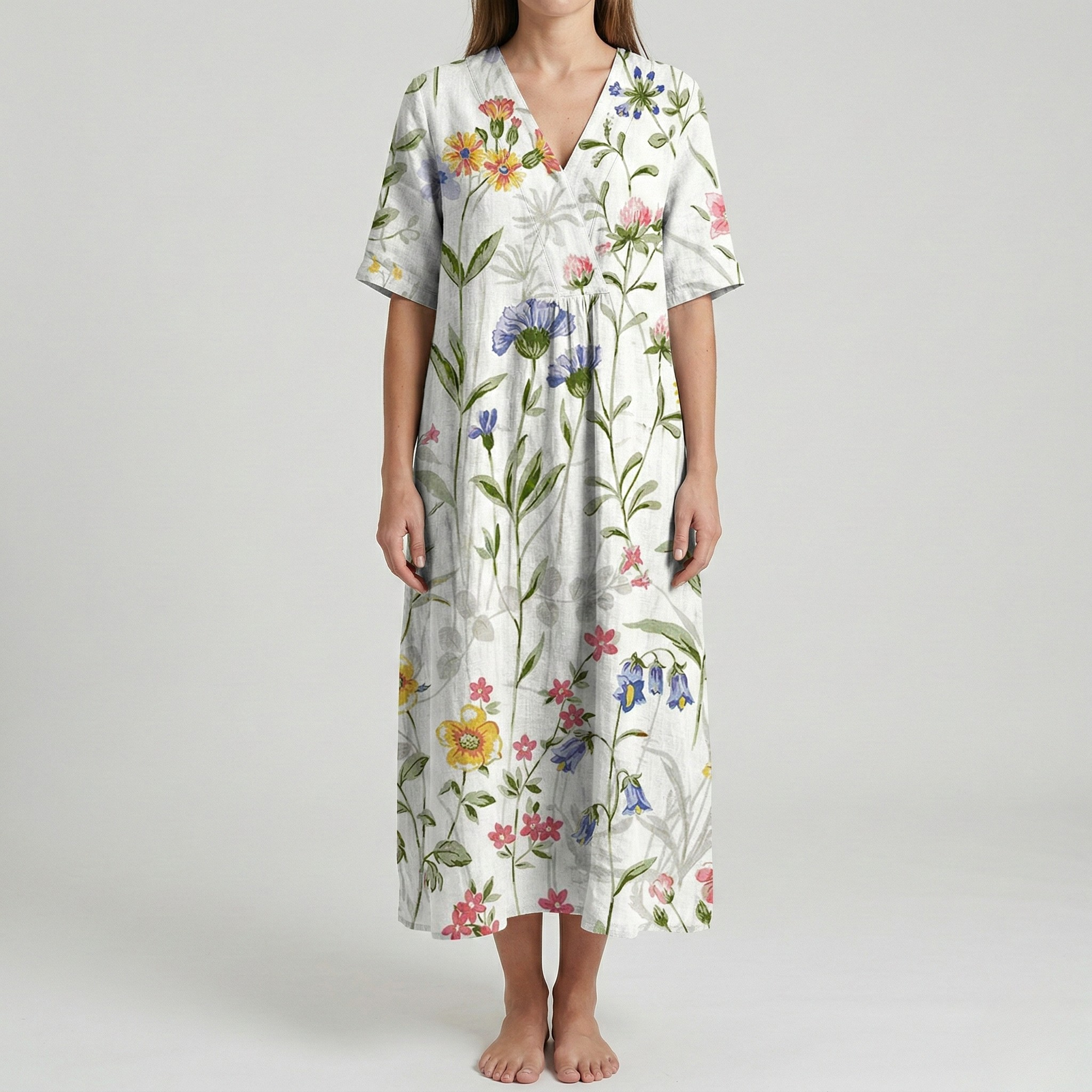 Zinnia Holloway | Floral Midi Summer Dress