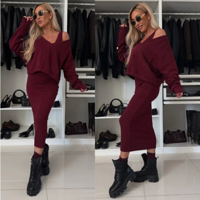 Zoella Dawson | 2-Piece Set Midi Dress and Sweater