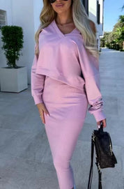 Zoella Dawson | 2-Piece Set Midi Dress and Sweater