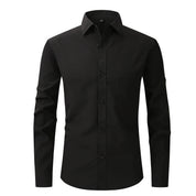 Sebastian Laurent | Chemise habillée classique pour homme | Essentiel Blanc ajusté