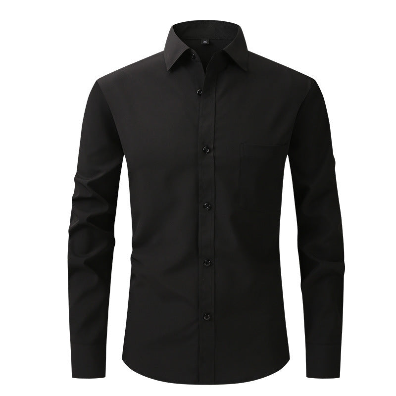 Sebastian Laurent | Chemise habillée classique pour homme | Essentiel Blanc ajusté