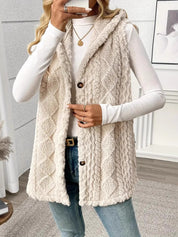 Rosie Clarke | Faux Fur Hooded Longline Vest