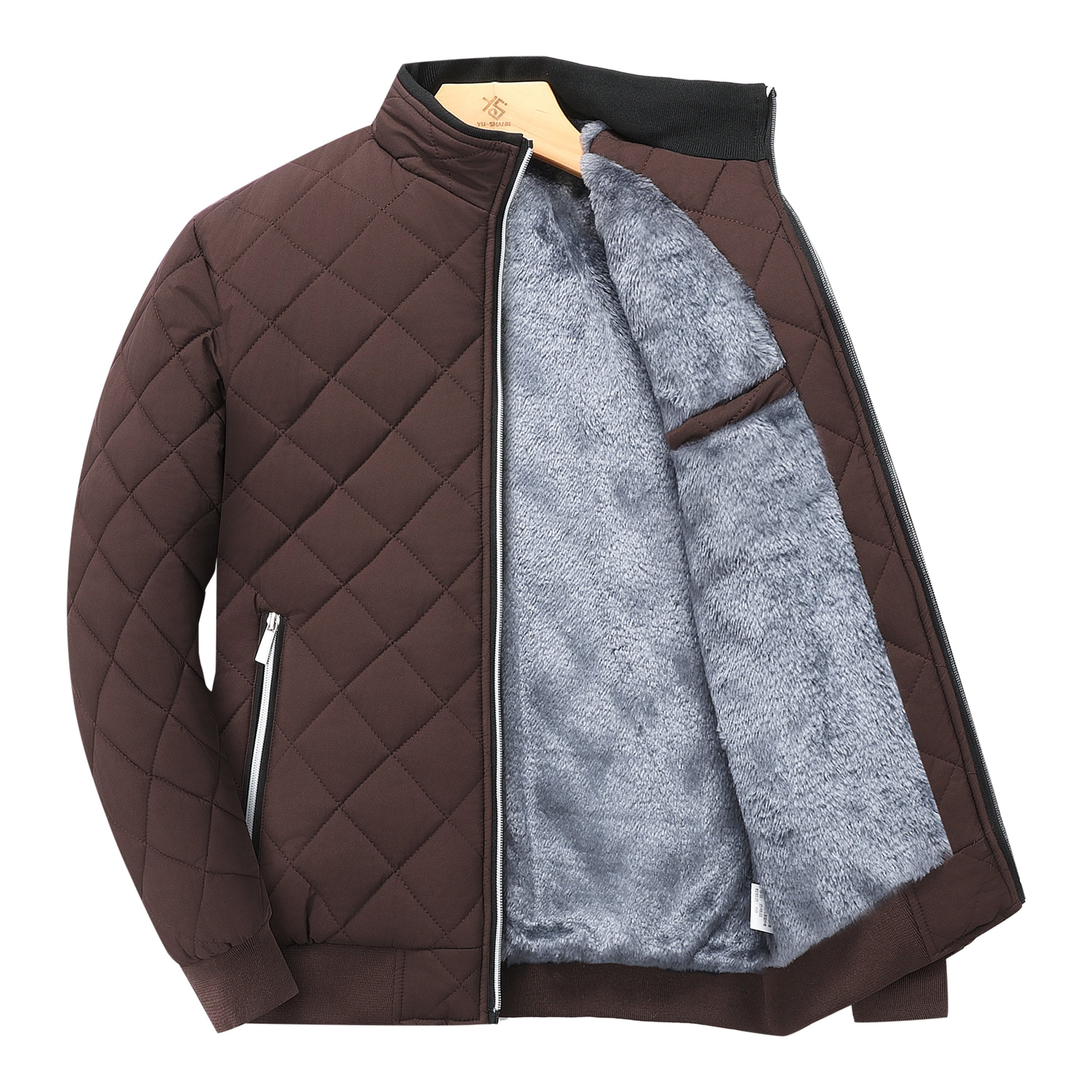 Reuben Walker | Quilted Bomber Jacket with Fleece Lining